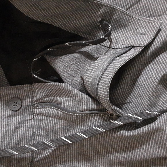 Hang TennMen's Gray Shorts Stripped Performance Casual Vacation Hikinh Camp Y2k - Picture 9 of 9